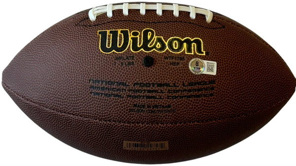 De'Von Achane Autographed Wilson Football (Beckett Witness)