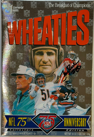 Jerry Rice Autographed Wheaties 75th Anniversary Cereal Box