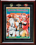 Joe Montana & Dan Marino Autographed Framed 8x10 Photo (UDA)