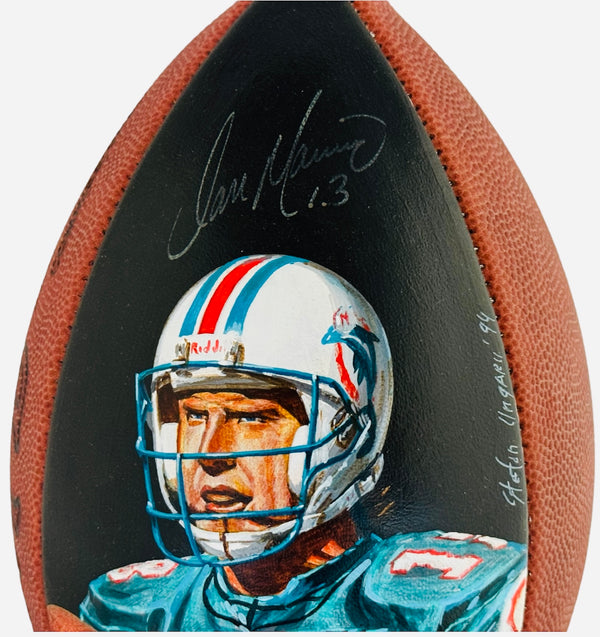 Dan Marino Autographed Official Wilson Hand Painted NFL Football (Beckett)