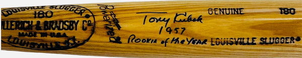 Tony Kubek Autographed Louisville Slugger Baseball Bat