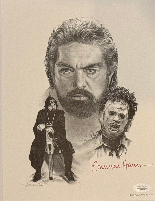 Gunnar Hansen Autographed Texas Chainsaw Massacre 8x10 Print #322/500 (JSA)