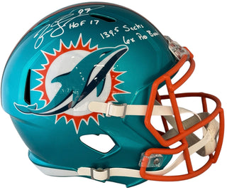 Jason Taylor Autographed Miami Dolphins Full Size Flash Helmet (JSA)