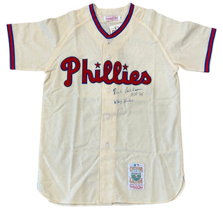 Richie Ashburn Autographed Phillies Mitchell & Ness Jersey