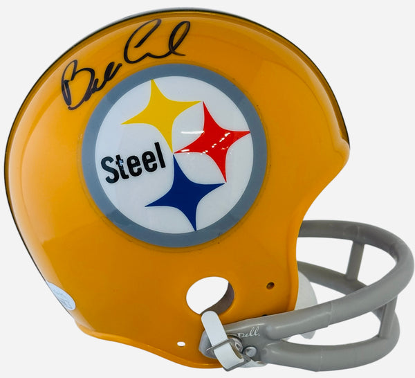 Bill Cowher Autographed Steelers 2 Bar Mini Helmet (JSA)