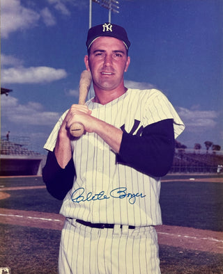 Clete Boyer Autographed Yankees 8x10 Photo