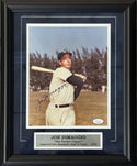 Joe DiMaggio Autographed 8x10 Framed Yankees Baseball Photo (JSA)