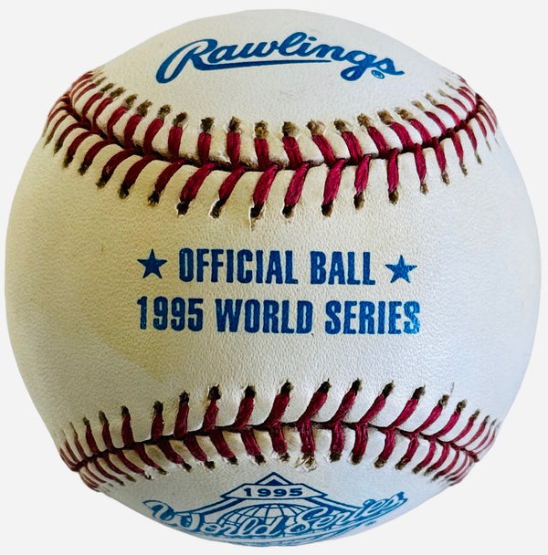 John Smoltz Chipper Jones Denny Neagle Signed Official 1995 World Series Baseball (Beckett)