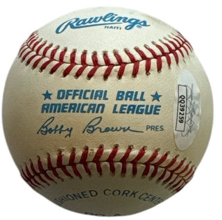 Bob Feller Autographed Official American League Baseball (JSA)