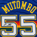 Dikembe Mutombo Autographed Nuggets Custom Jersey (Beckett)