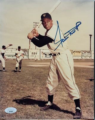 Willie Mays Autographed 8x10 Baseball Photo (JSA)