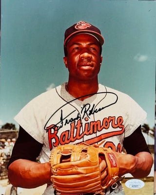 Frank Robinson Autographed 8x10 Baseball Photo (JSA)