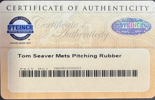 Tom Seaver Autographed Pitching Rubber (Steiner)