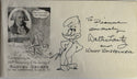 Walter Lantz signed First Day Cover "Woody Woodpecker" cartoonist autograph (JSA)