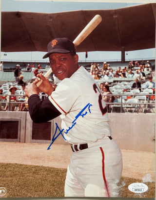 Willie Mays Autographed Giants 8x10 Photo (JSA)