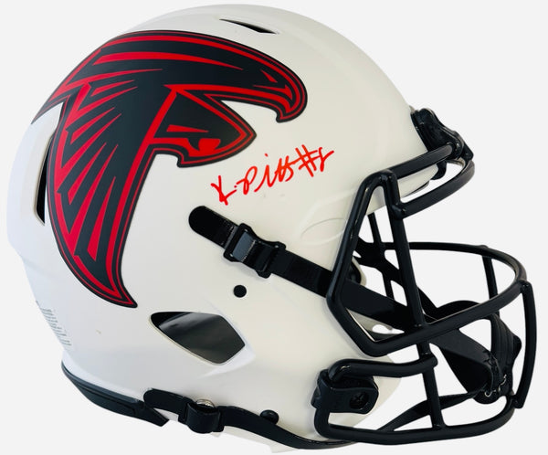 Kyle Pitts Autographed Falcons Lunar Eclipse Alternate Authentic Helmet (Beckett)