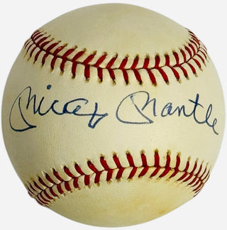 Mickey Mantle Autographed Official American League Baseball (JSA)