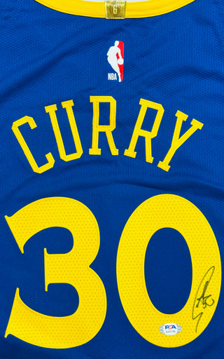 Stephen Curry Autographed Golden State Warriors Nike Connect Authentic Jersey (PSA)