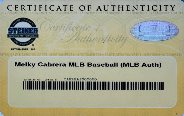 Melky Cabrera Autographed Official Major League Baseball (Steiner/MLB)