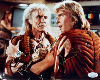 Ricardo Montalban & Judson Scott Signed 8x10 Photo Star Trek The Wrath Of Khan (JSA)