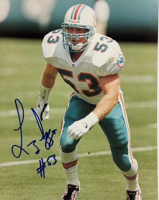 Larry Izzo Autographed Dolphins 8x10 Football Photo