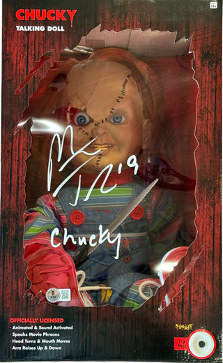 Matthew Tkachuk Autographed Chucky Talking Doll (Beckett Witness)