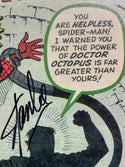 Stan Lee Autographed The Amazing Spider Man & Dr Octopus 14 x 21 Canvas Stretched