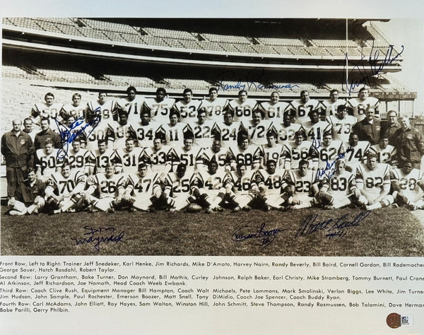 1968 New York Jets Autographed 11x14 Team Photo