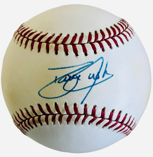 David Justice Autographed Official National League Baseball