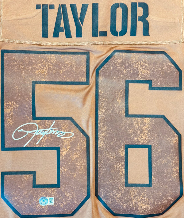 Lawrence Taylor Autographed Nike Salute To Service Giants Jersey (Beckett)