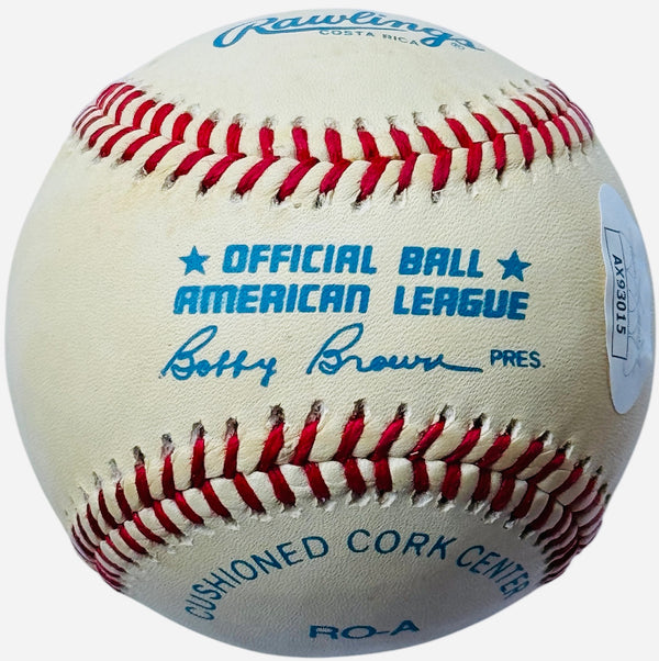 Nolan Ryan Autographed Official American League Baseball (JSA)