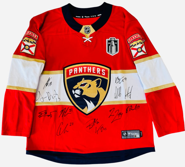 Florida Panthers Multi Signed 2024 Stanley Cup Champs Authentic Jersey (Beckett)