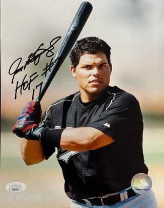 Ivan Rodriguez Autographed Marlins 8x10 Photo (JSA)