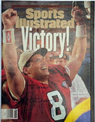 Steve Young Autographed Sports Illustrated Magazine February 6 1995