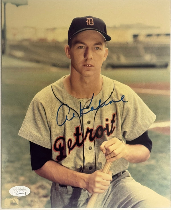 Al Kaline Autographed 8x10 Baseball Photo (JSA)