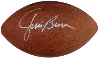 Jim Brown Autographed Official Wilson NFL Football (Beckett)