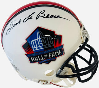 Dick Lebeau Autographed Hall Of Fame Mini Helmet (JSA)