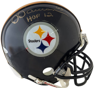 Dermontti Dawson Autographed Steelers Mini Helmet (TriStar)