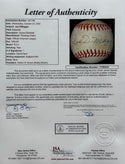 Joe DiMaggio Autographed American League Bobby Brown Baseball (JSA)