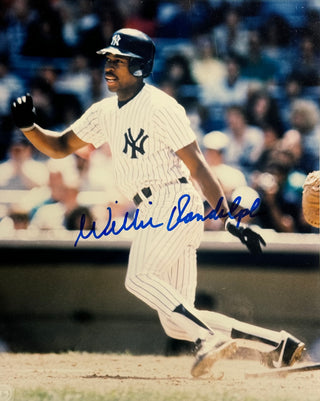 Willie Randolph Autographed Yankees 8x10 Photo