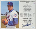 Tom Seaver Autographed 8x10 Photo Card (JSA)