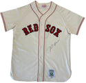 Carl Yastrzemski Autographed Mitchell & Ness Cooperstown Red Sox Jersey (UDA)