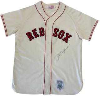 Carl Yastrzemski Autographed Mitchell & Ness Cooperstown Red Sox Jersey (UDA)