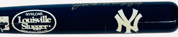 Joe DiMaggio Autographed Louisville Slugger Blue Bat (JSA)