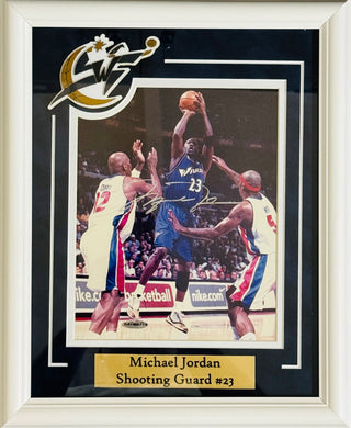 Michael Jordan Autographed 8x10 Framed Photo (UDA)