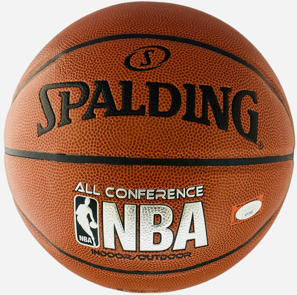 Allen Iverson Autographed Spalding All Conference Basketball (JSA)