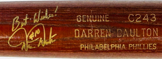 Darren Daulton Autographed Game Used Louisville Slugger Bat (JSA)