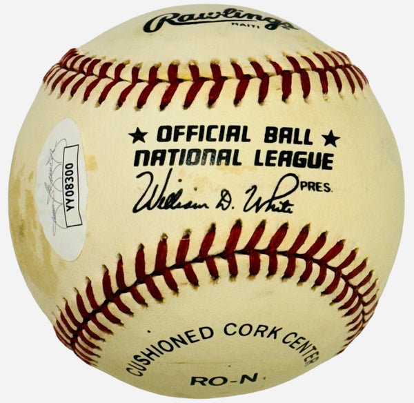 Hank Aaron Autographed Official National League Baseball (JSA)