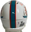 De’Von Achane Autographed Dolphins Speed Mini Helmet (Beckett)