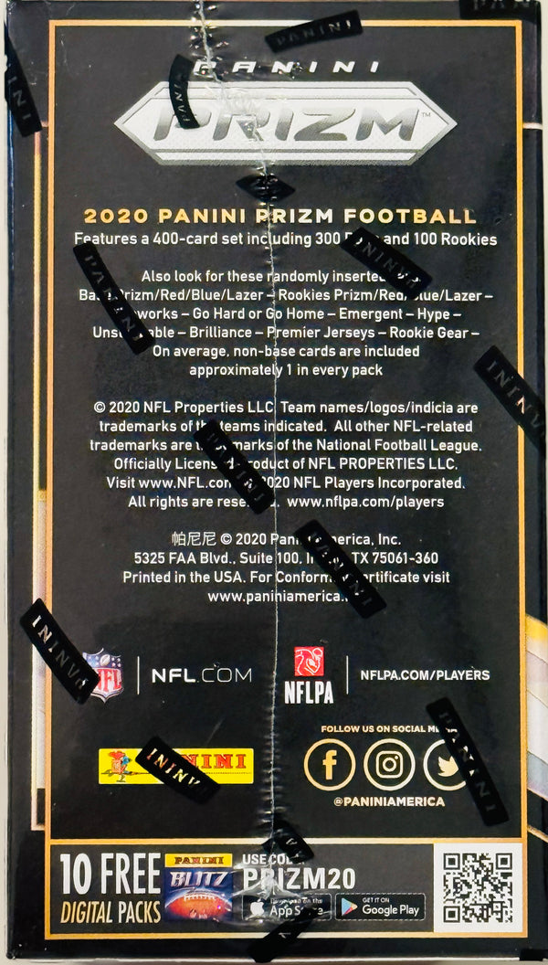 2020 Panini Prizm Football 6-Pack Blaster Box (Lazer Prizms)